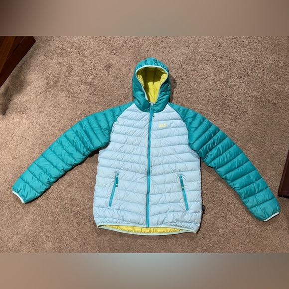 JACK WOLFSKIN Girls Zenon Stormlock Puffer Winter Jacket Size EU 176 US 14+Years - Picture 1 of 16